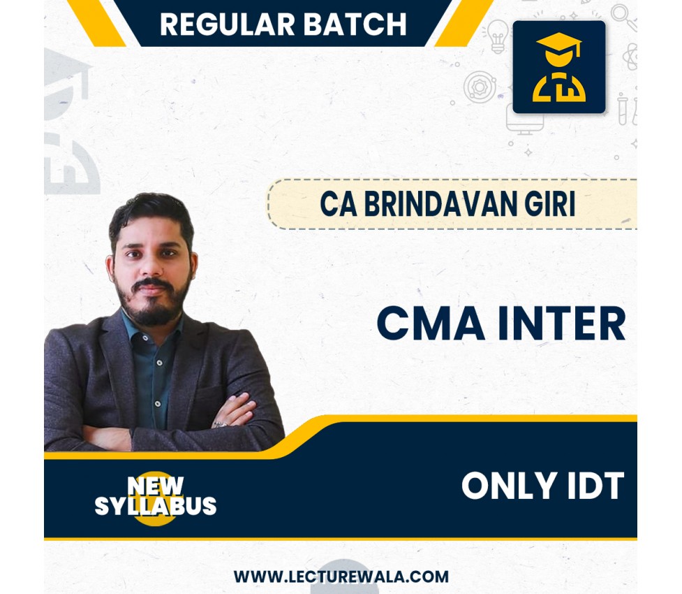 CMA Inter New Syllabus Indirect Tax Course By CA Brindavan Giri